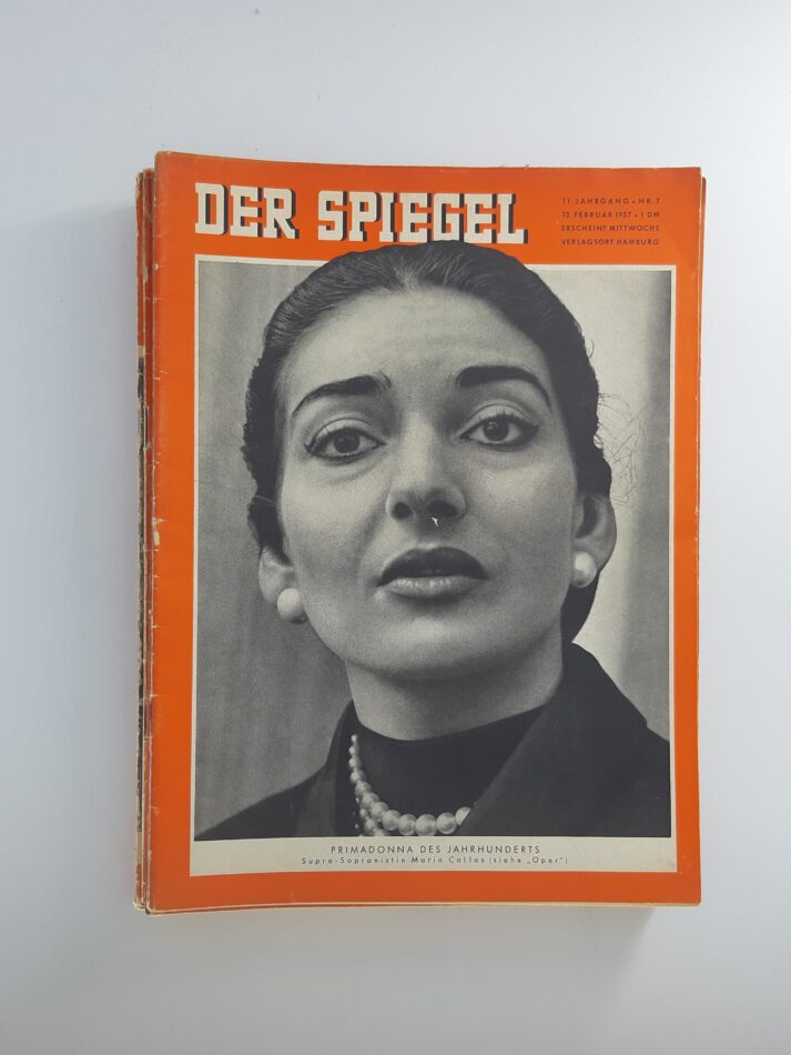 Zeitschrift Der Spiegel vom 13.02.1957 Nr. 7 Maria Callas Original