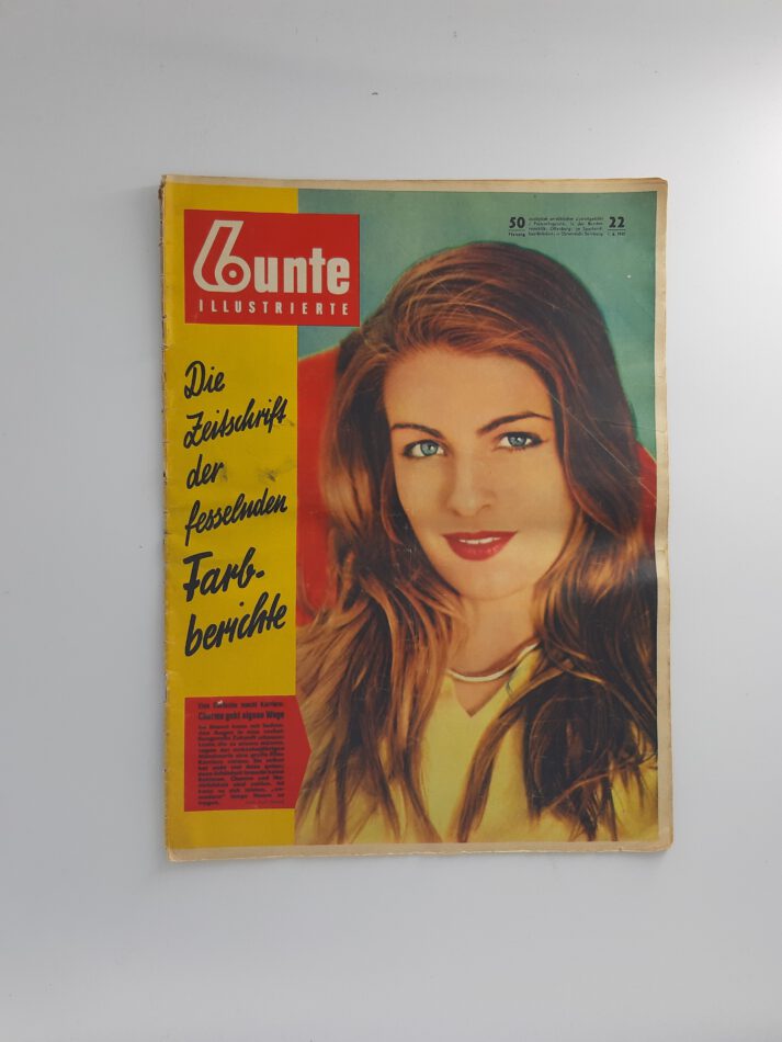 Zeitschrift Bunte deutsche Illustrierte von 01.06.1957 Nr. 22 Titelbild: Ini Brunel