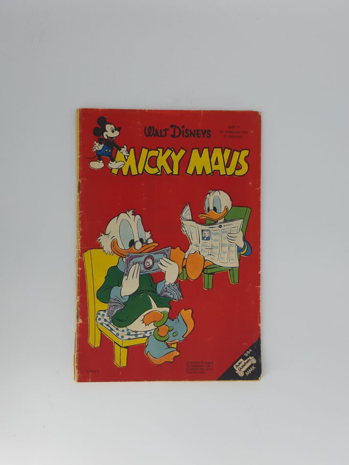 COMIC Walt Disney Micky Maus Heft 9 vom 29.02.1964 Original