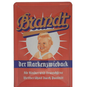 Blechschild Brandt - Der Markenzwieback (20 x 30 cm)