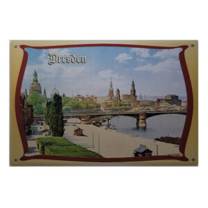 Blechschild Dresden Elbufer - historisch (20 x 30 cm)