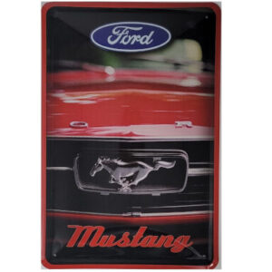 Blechschild Ford Mustang - Motorhaube Front Emblem (20 x 30 cm)