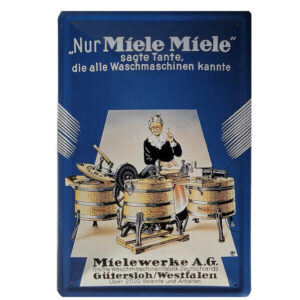 Blechschild Mielewerke AG - Nur Miele Miele sagte Tante... (20 x 30 cm)