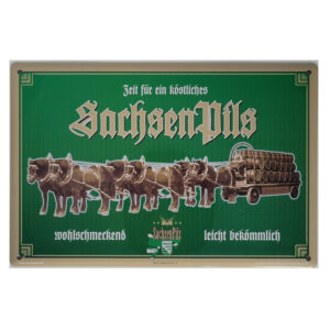 Blechschild Sachsenpils (20 x 30 cm)