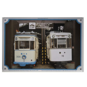 Blechschild Straßenbahn Zweirichtungstriebwagen-1928 Sammelschild Nr. 2 (20 x 30 cm)