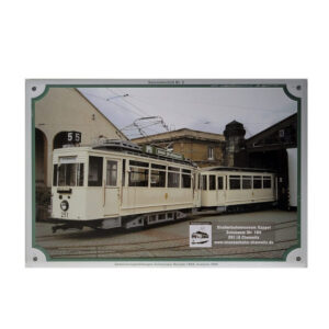 Blechschild Straßenbahn Zweirichtungstriebwagen-1929 Sammelschild Nr. 3 (20 x 30 cm)