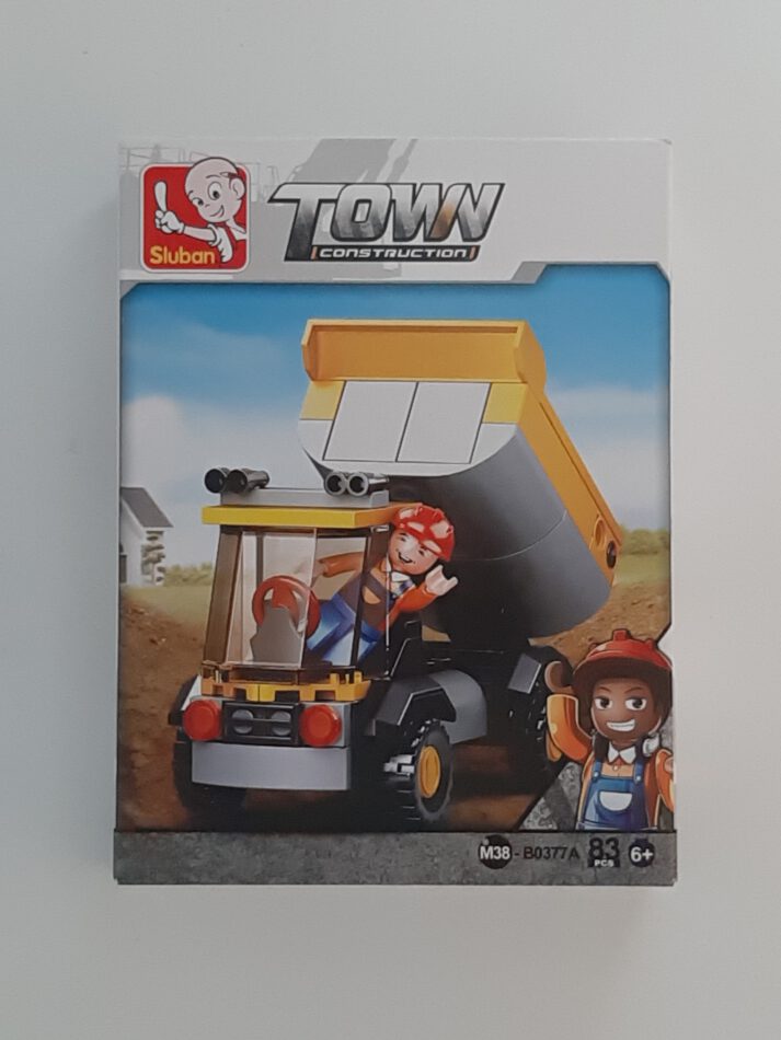 Bausteine Sluban Town Muldenkipper Construction 83 Teile Bausteine Bausatz neu mit Lego kompatibel