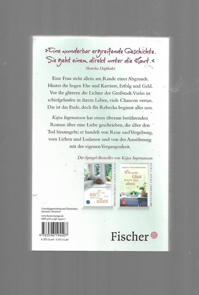 Belletristik Der Himmel so fern von Kajsa Ingemarsson Fischer 2012 – Bild 2