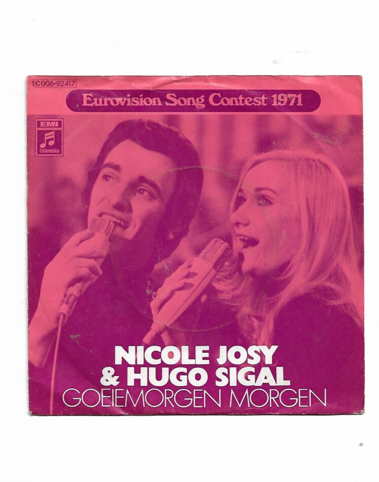 Flohmarkt Vinyl Single Nicole Josy & Hugo Sigal Goeiemorgen Morgen