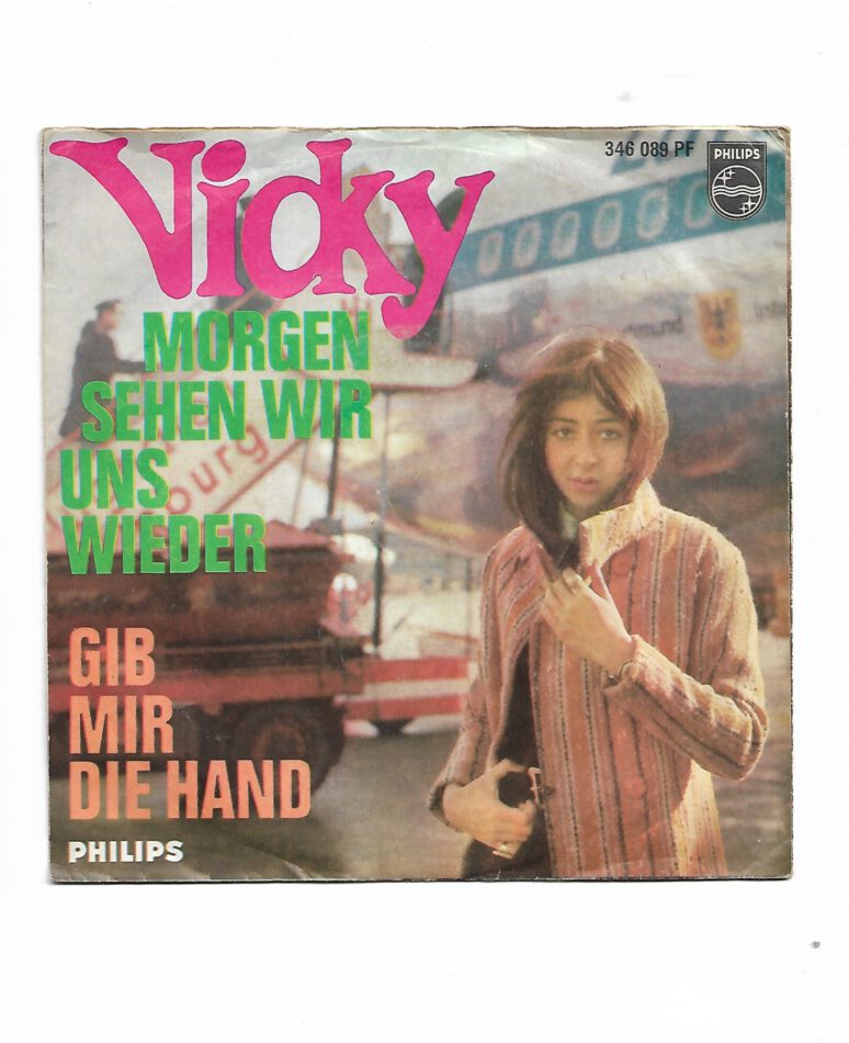 Flohmarkt Vinyl Single Vicky Morgen sehen wir uns wieder