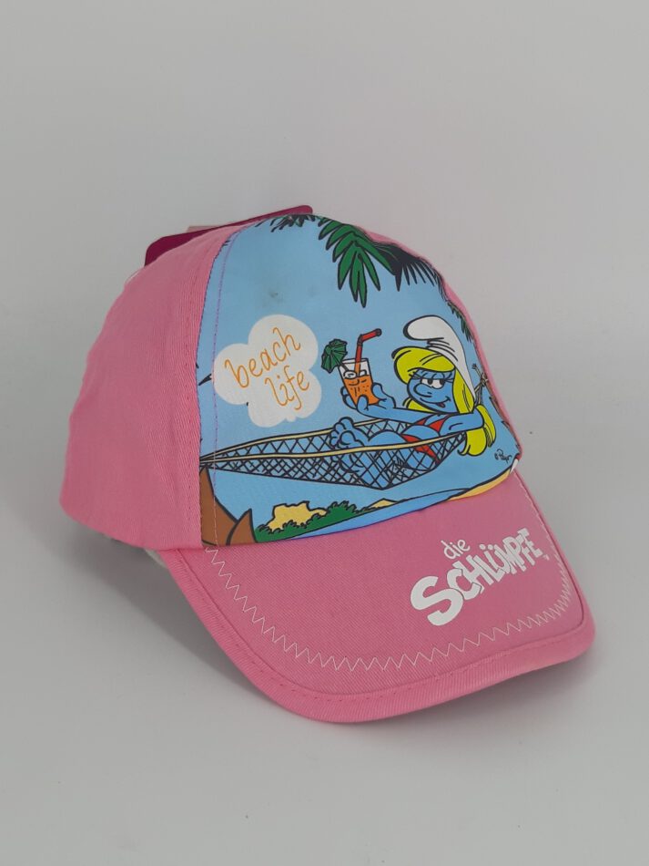 Kinder Kappe Cap – Die Schlümpfe Schlumpfine Beach Life 52 cm