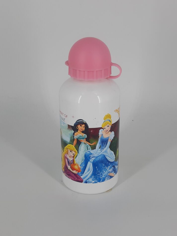 Trinkflasche Aluminium Disney Princess weiß 0,5 L neu Angebot!