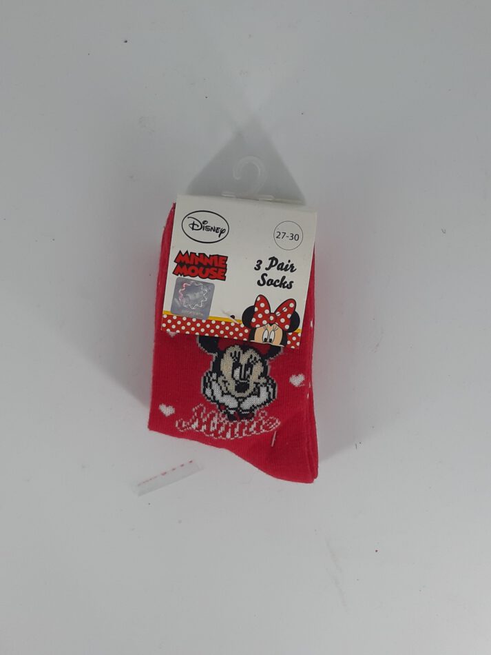 Kinder Socken – 3er Pack Minnie Mouse Größe 27 - 30