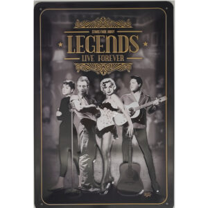 Blechschild Legends live forever - Stars fade away Nostalgic Art (20 x 30 cm)