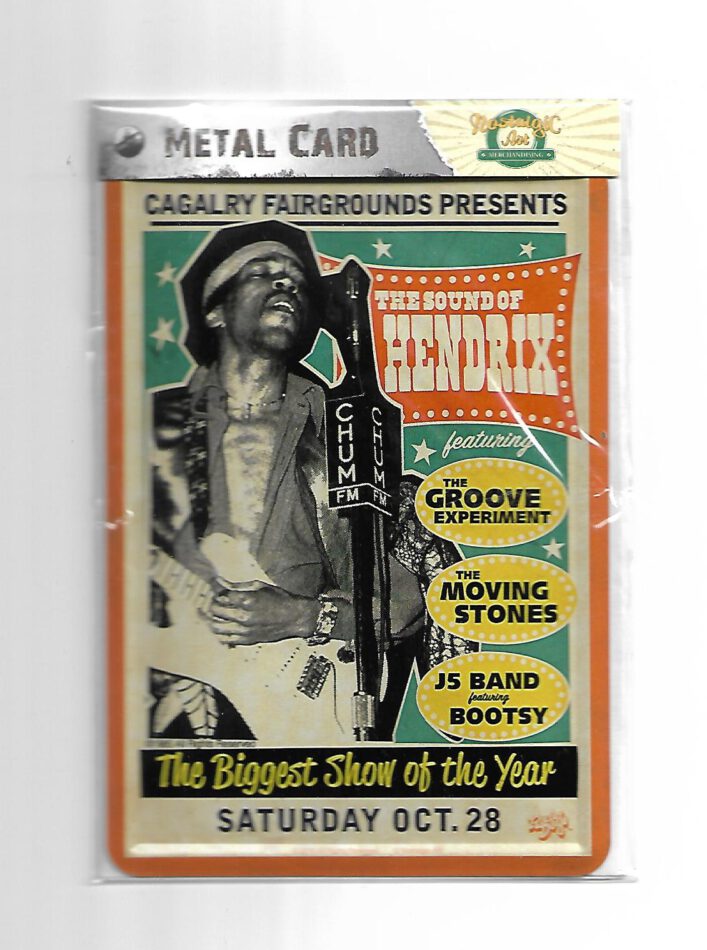 Blechpostkarte Jimi Hendrix (Nostalgic Art)