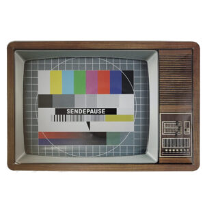 Blechschild TV Sendepause Nostalgic Art (20 x 30 cm)