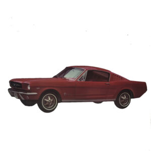 Blechschild Ford Mustang - Fastback 1965 "Konturgeprägt" (53 x 20cm)