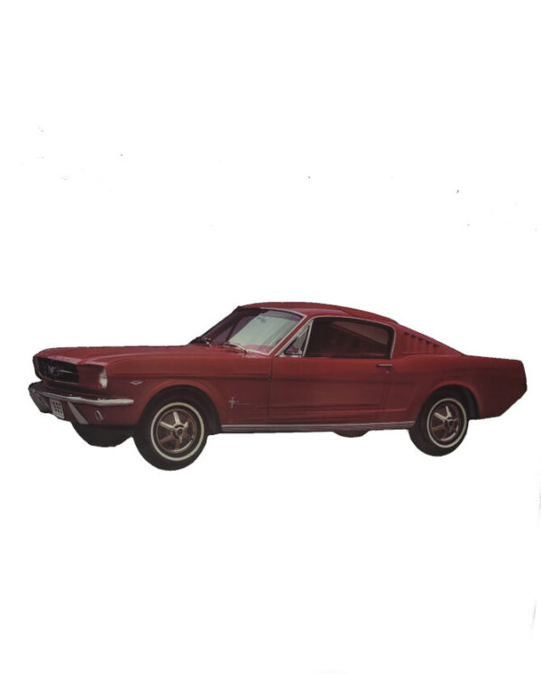 Blechschild Ford Mustang - Fastback 1965 "Konturgeprägt" (53 x 20cm)