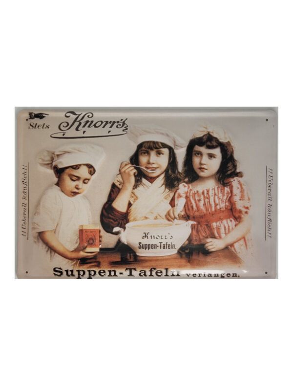 Blechschild Knorr - Suppen Tafeln (20 x 30 cm)