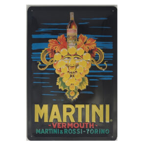 Blechschild Martini Vermouth - Martini & Rossi Toring Nostalgic Art (20 x 30 cm)