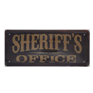 Blechschild Sheriff's Office (28 x 12 cm)