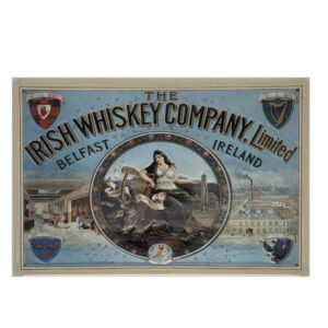 Blechschild Irish Whiskey - Company Belfast Limited (20 x 30 cm)