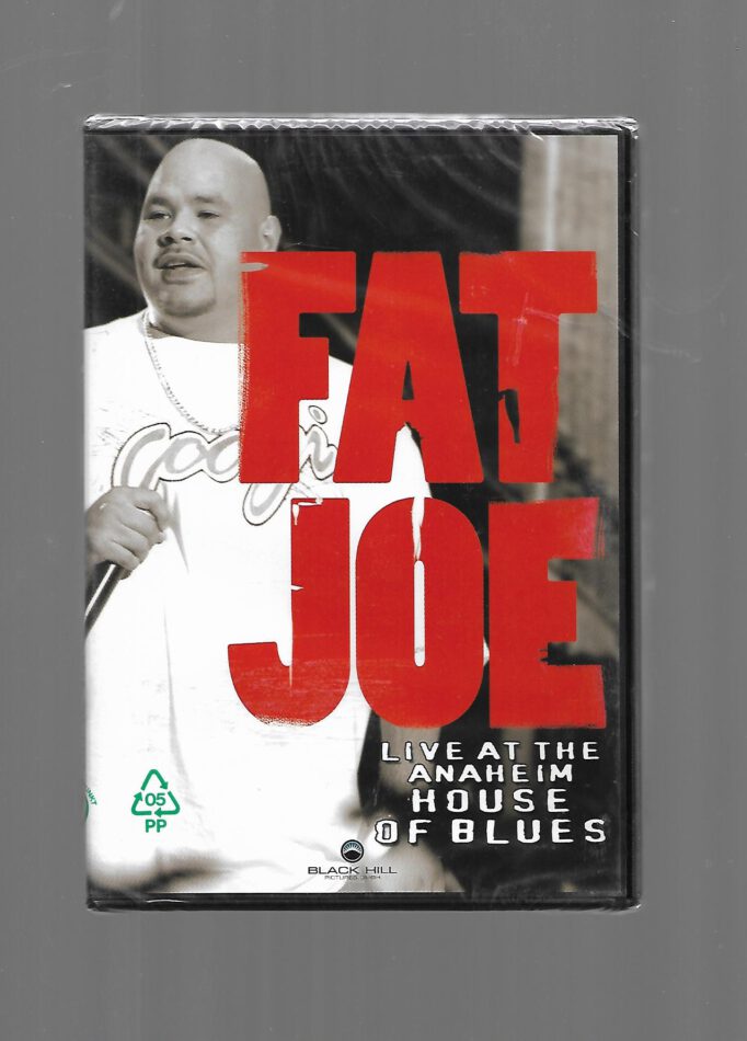 „DVD-Cover: Fat Joe – Live at the Anaheim House of Blues, Konzertaufnahme mit Bonusmaterial, Laufzeit ca. 60 Minuten.“