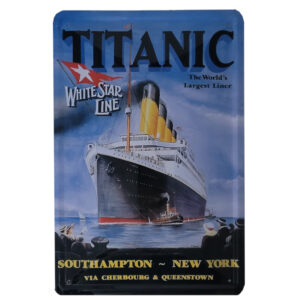 Blechschild Titanic - White Star Line (20 x 30 cm)
