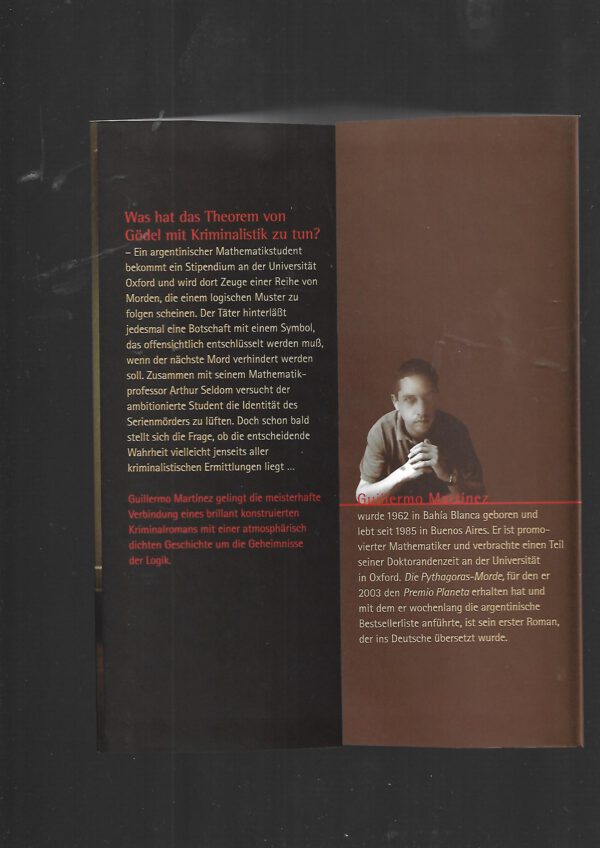 Kriminalroman Guillermo Martinez Die Pythagoras-Morde Eichborn 2005 – Bild 3