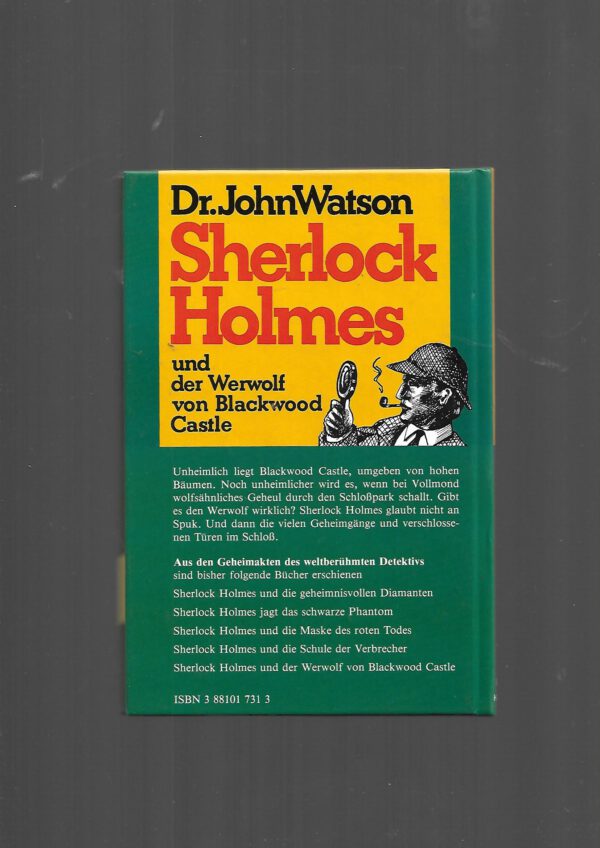Kriminalroman Dr. John Watson Sherlock Holmes und der Werwolf von blackwood Castle Kibu-Verlag 1984 – Bild 2