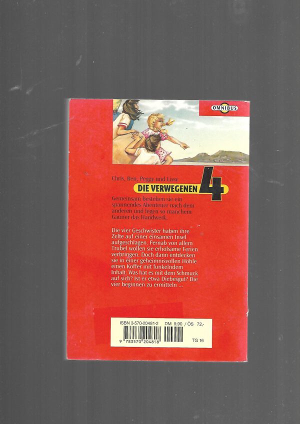 Jugendbuch Enid Blyton Die verwegenen 4 reißen aus Omnibus Club-Ausgabe 1998 – Bild 2