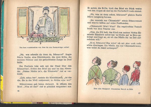 Jugendbuch GJB Heinrich Schmidt Elli schwindelt chinesisch - eine Mädchen-Lausbubengeschichte Fischer ca. 1960 – Bild 2