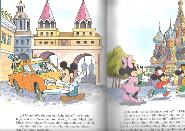 Kinderbuch Disney's Weltenbummler  Goofy geht zum Zirkus Ein Abenteuer in Rußland Horizont Verlag 1993 – Bild 2