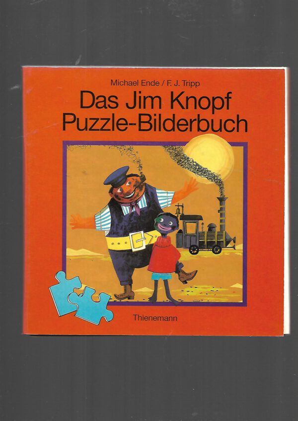 Kinderbuch Michael Ende/F.J.Tripp Das Jim Knopf Puzzle-Bilderbuch Thienemann 1991 Inhalt 4 Puzzles à 12 Teile, vollständig  