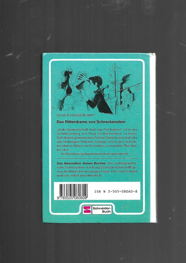 Jugendbuch Oliver Hassencamp Das Ritterdrama von Schreckenstein Schneider-Buch 1980 – Bild 2