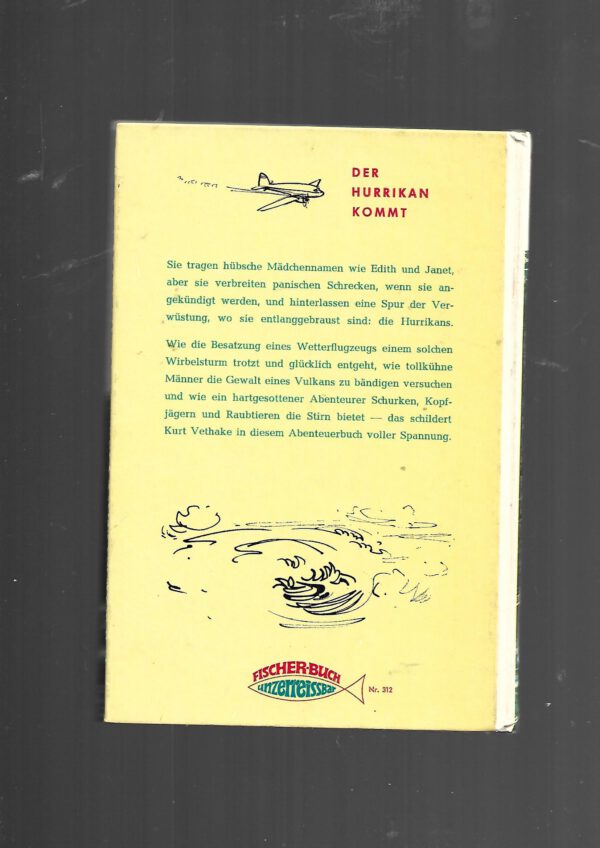 Jugendbuch GJB Kurt Vethake Der Hurrikan kommt Fischer 1968 – Bild 2