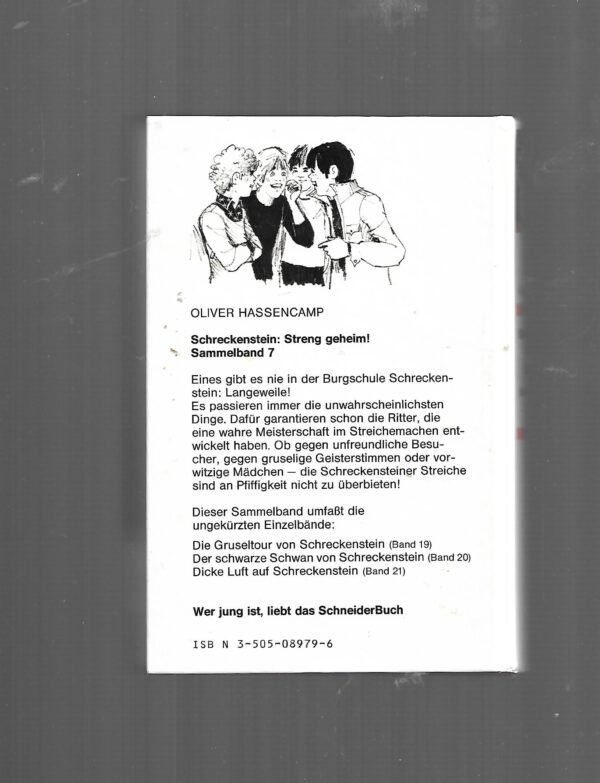 Jugendbuch Oliver Hassencamp Schreckenstein Streng geheim! Sammelband 7 Schneider-Buch 1984 – Bild 3