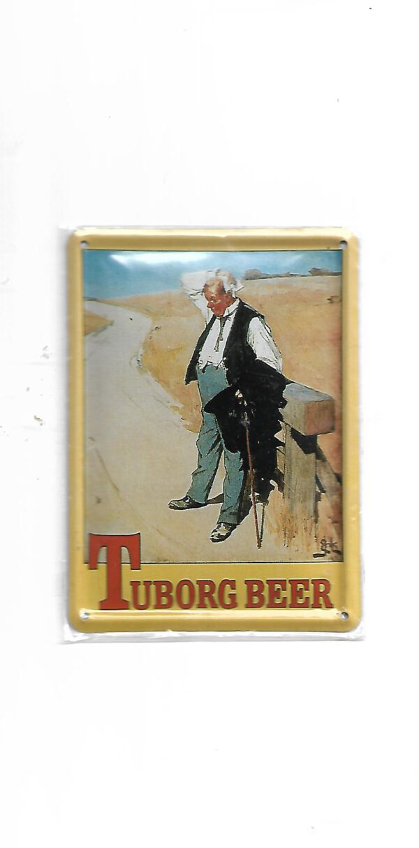 Blechpostkarte Tuborg Beer