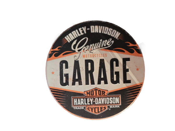 Vorratsdose Blechdose rund "Hutschachtel" Harley Davidson Genuine Garage (Nostalgic Art)