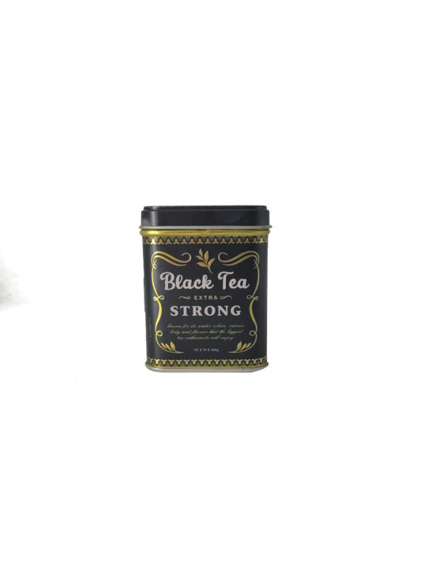 Teedose mit Scharnierdeckel Motiv Black Tea - Intense Flavour 100 g (Nostalgic Art) – Bild 3