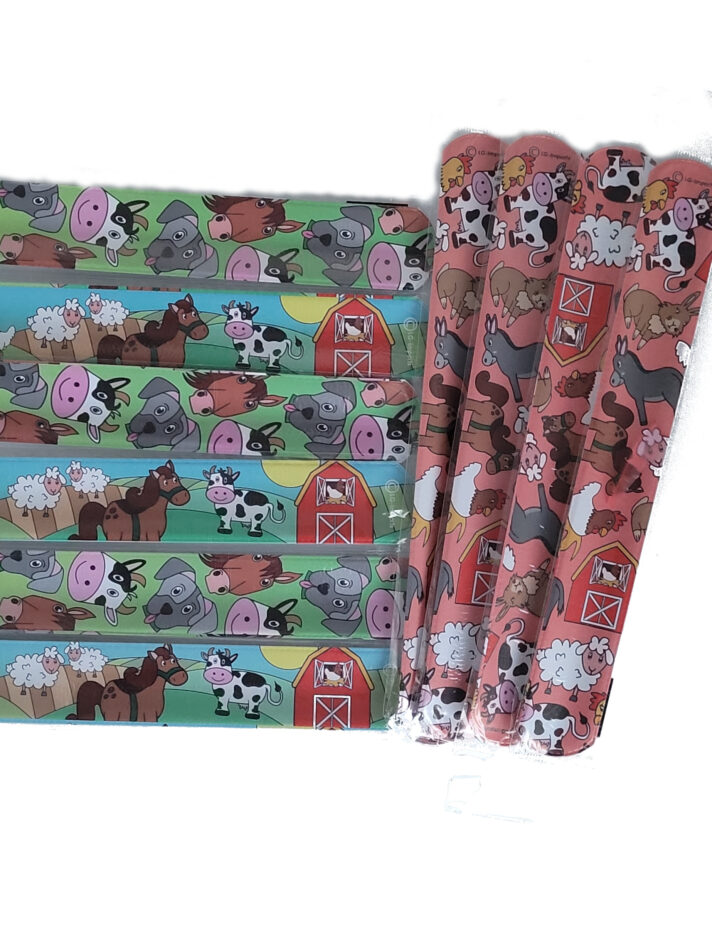 Geburtstag Mitgebsel 10 x Schnapparmband Klatscharmband Bauernhoftiere