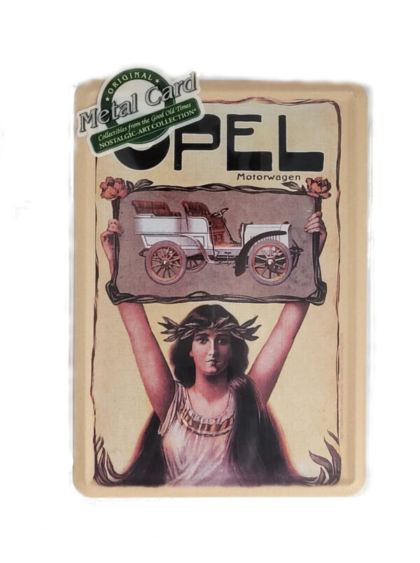 Blechpostkarte Opel Motorwagen (Nostalgic Art)