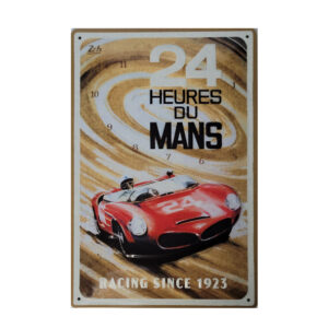 Blechschild 20x30 cm Motiv 24 Stunden Rennen von Le Mans roter Rennwagen 1963 Made in Germany