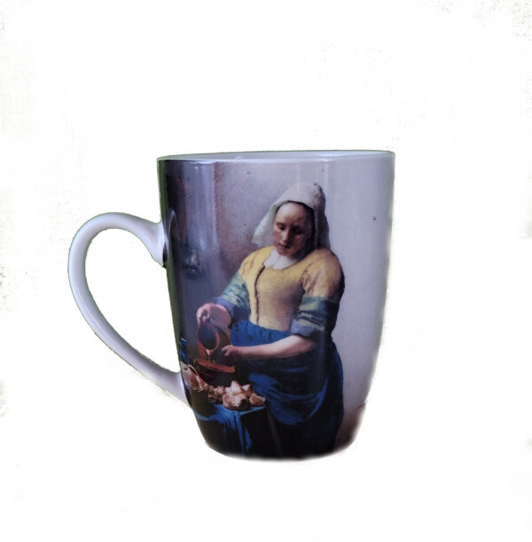 Tasse und Tablett im "Set-2-teilig" J. Vermeer - Die Magd mit dem Milchkrug (310 ml ) – Bild 3