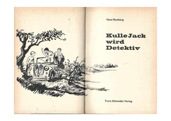 Jugendbuch Hans Romberg - Kulle Jack wird Detektiv - Schneider-Buch 1966  gebrauchter guter Zustand, - Illustrationen Kajo Bierl