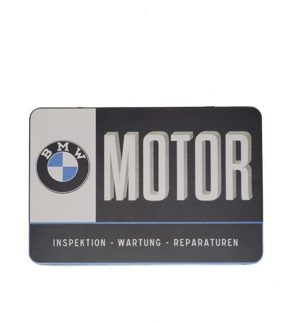 Vorratsdose Blechdose flach BMW - Service 2,5 L (Nostalgic Art) – Bild 2