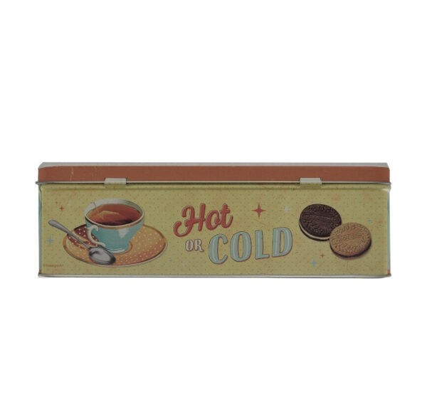 Vorratsdose Blechdose flach Tea & Cookies Together - We just wanna Drink Tea ! 2,5 L (Nostalgic Art) – Bild 4
