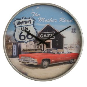 Nostalgic Art Wanduhr Highway US 66 - The Mother Road