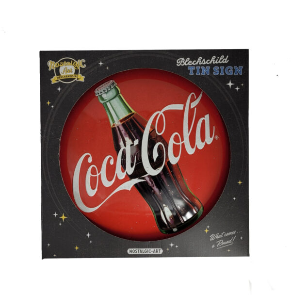 Blechschild Coca-Cola rund 35 cm (Nostalgic Art) – Bild 2