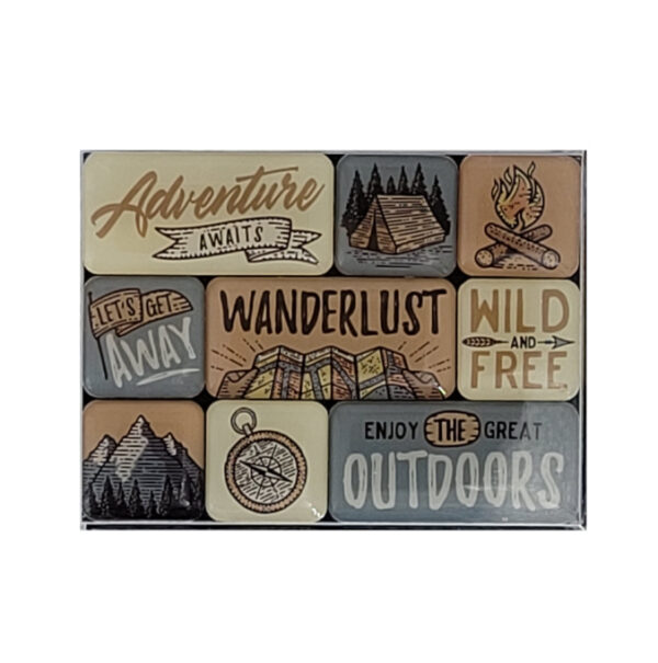 Magnet Set "Outdoor Adventure" Set 9-teilig (Nostalgic Art)